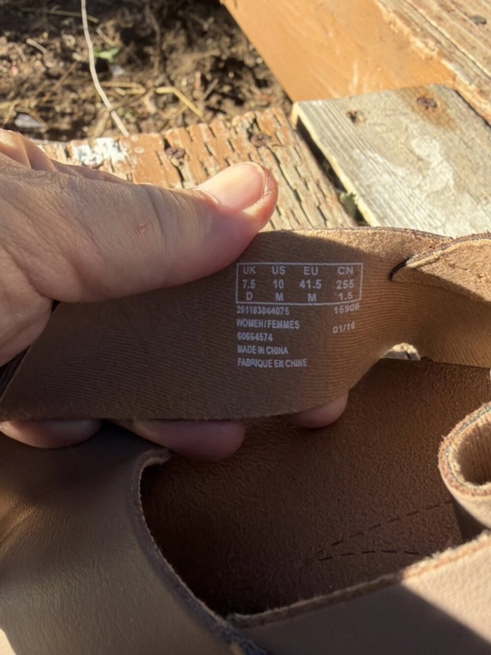 Clarks Stasha Hale Wedge Sandals - Taupe/White - Size 10M - Picture 6 of 9